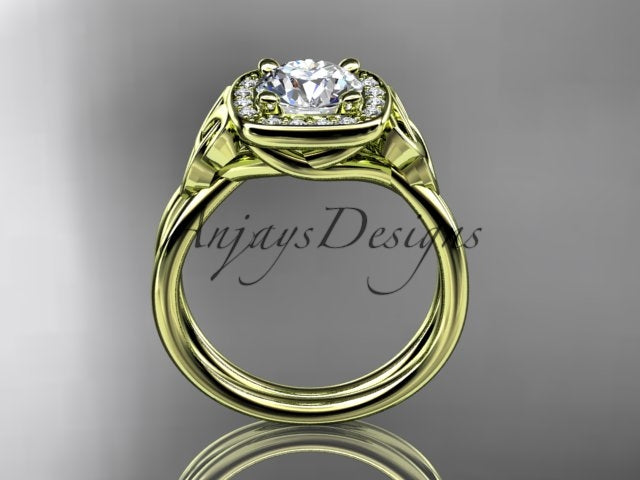 Irish Celtic Trinity Knot Engagement Ring 1 CT Lab Grown Diamond IGI Certified