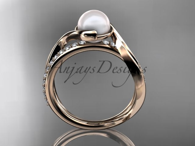 Side profile highlighting the fluid multi-strand band and structural setting height