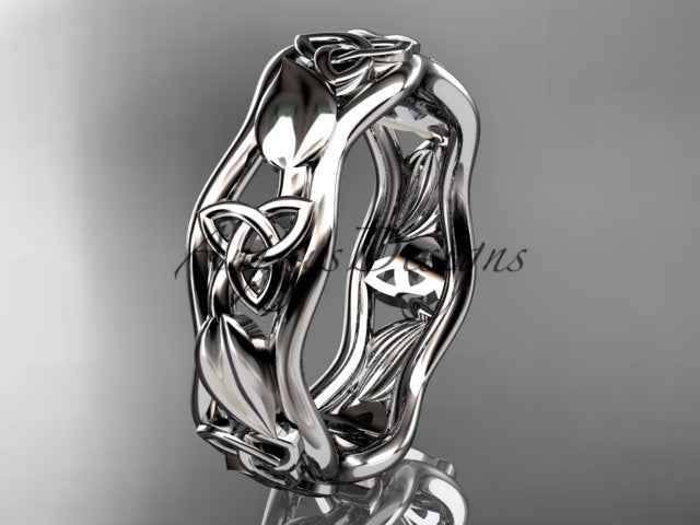 Celtic Knot Sculptural Wedding Band