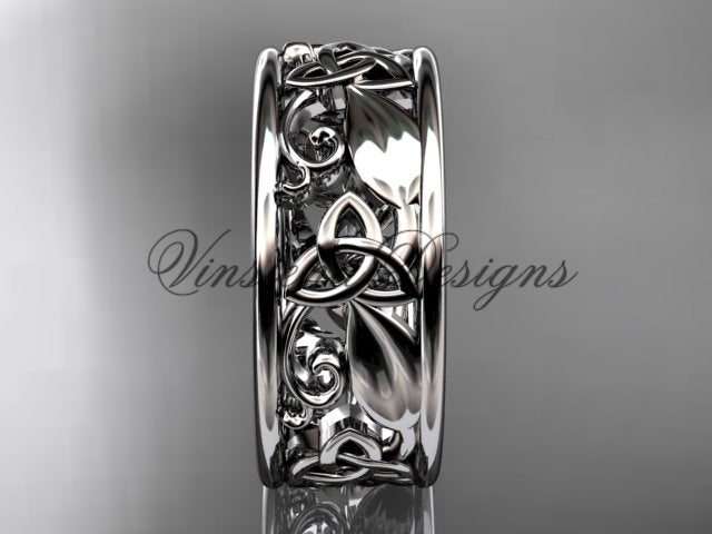 Celtic infinity knot men's wedding ring