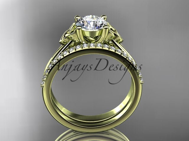 Detailed view of the diamond accents along the ring band