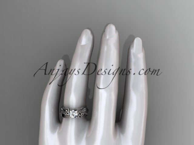 Celtic Knot diamond engagement ring in gold