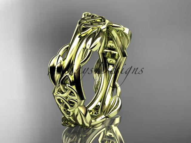 Perspective view showing the continuous wrap-around leaf pattern