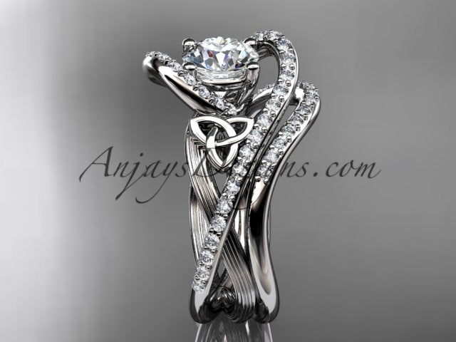 Celtic Trinity Knot Bridal Set – Engagement Ring & Matching Band