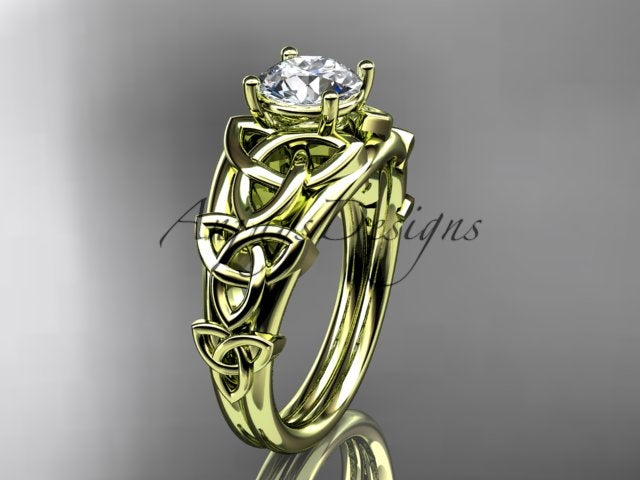 Celtic knot engagement ring