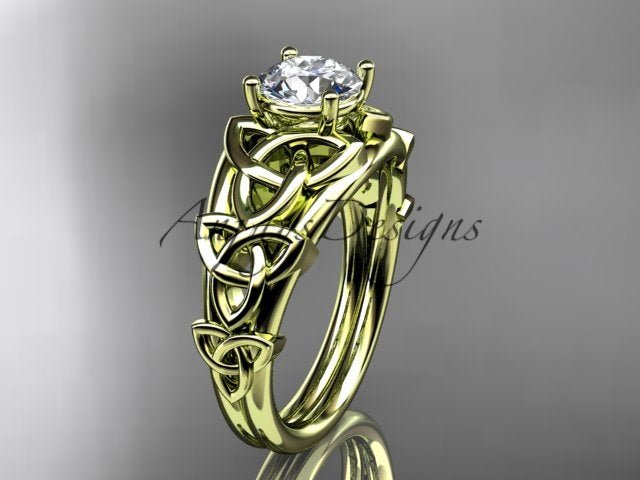 Celtic knot engagement ring