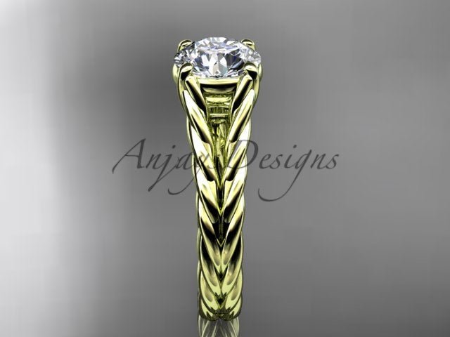 lab grown diamond centerpiece on the RP8108 rope wedding ring