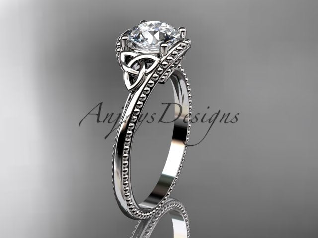 Celtic Dimond Ring Engagement Ring Irish Knot 1 Carat Lab Grown Diamond IGI Certified