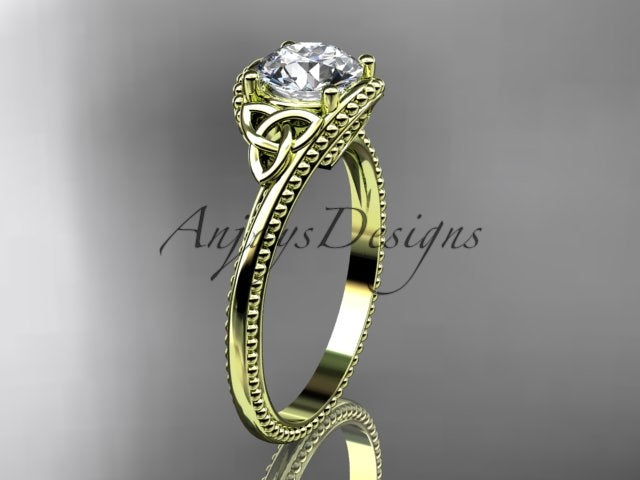Celtic Dimond Ring Engagement Ring Irish Knot 1 Carat Lab Grown Diamond IGI Certified