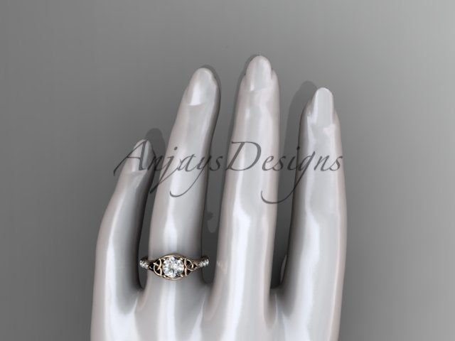 Celtic Knot Engagement Ring Trinity Knot Diamond Wedding Ring IGI Certified
