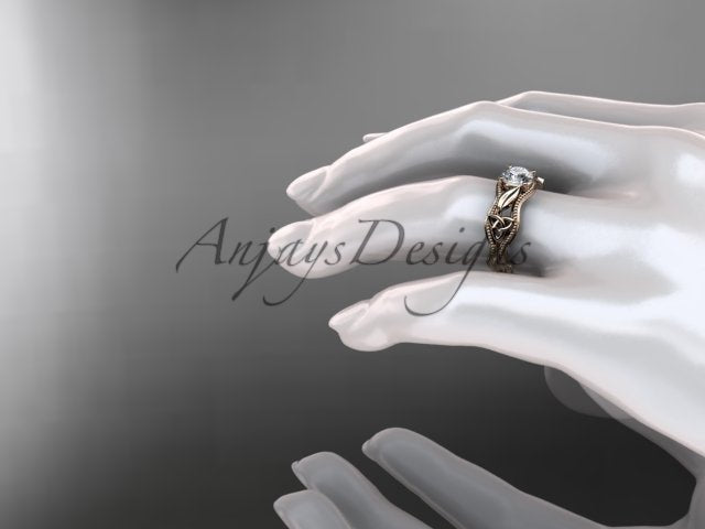 Celtic Engagement Ring Diamond Trinity Knot Ring 1 Carat Lab Grown Engagement Ring - AnjaysDesigns