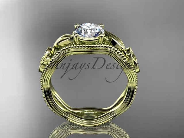 Celtic Engagement Ring Diamond Trinity Knot Ring 1 Carat Lab Grown Engagement Ring - AnjaysDesigns