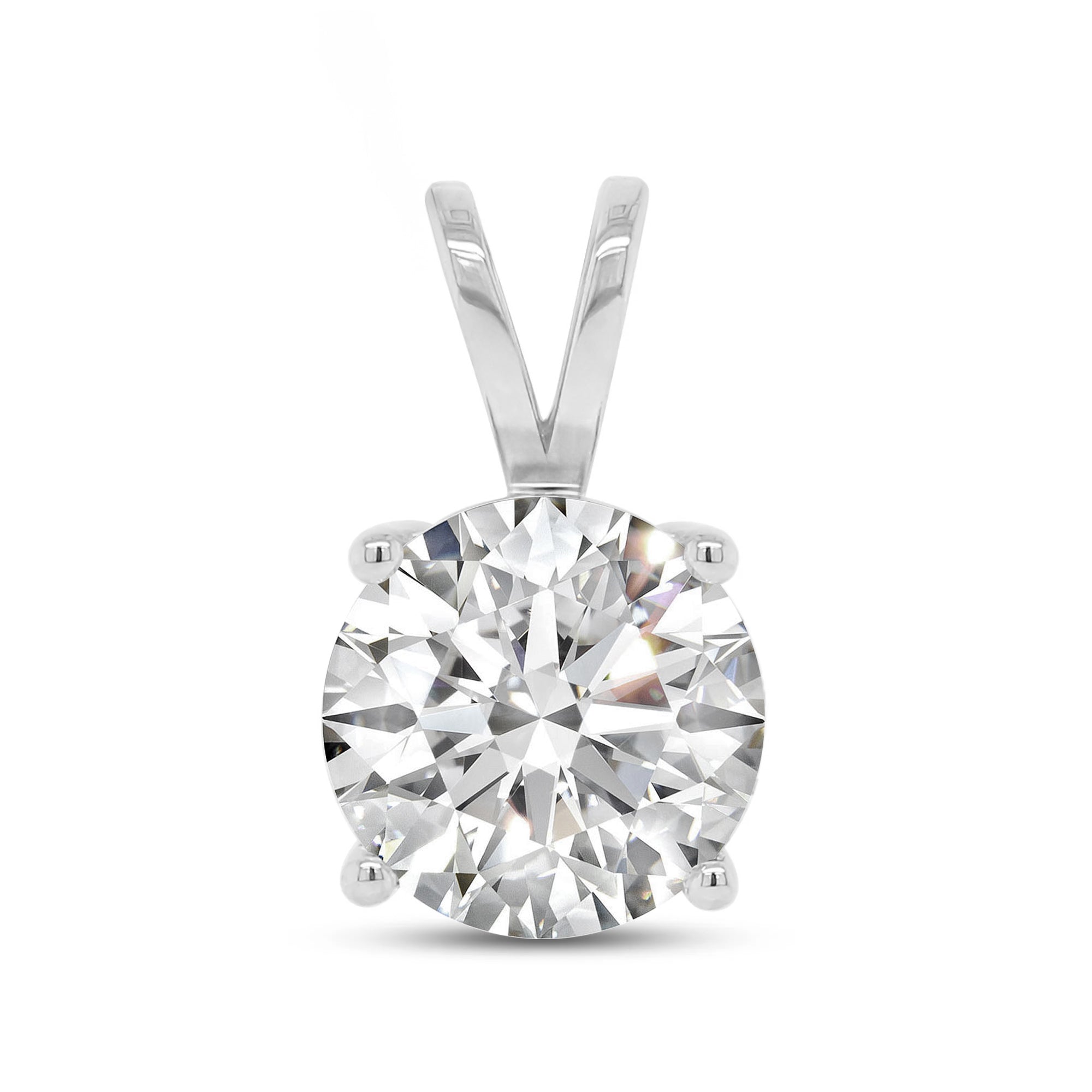 Lab Grown Diamond Solitaire Pendant 14K Gold Diamond Necklace IGI Certified 4 Prong Dainty Minimalist Pendant Perfect Gift