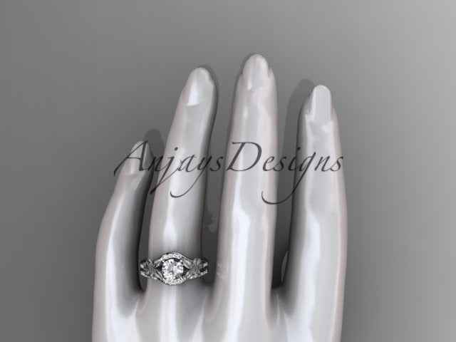Lily Flower Engagement Ring Set 1 Carat Lab Grown Diamond IGI Certified
