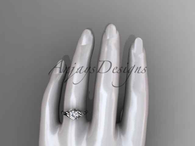 Unique Diamond Flower Engagement Ring 14k Gold 1 Carat Lab Grown Diamond Petal Engagement Ring