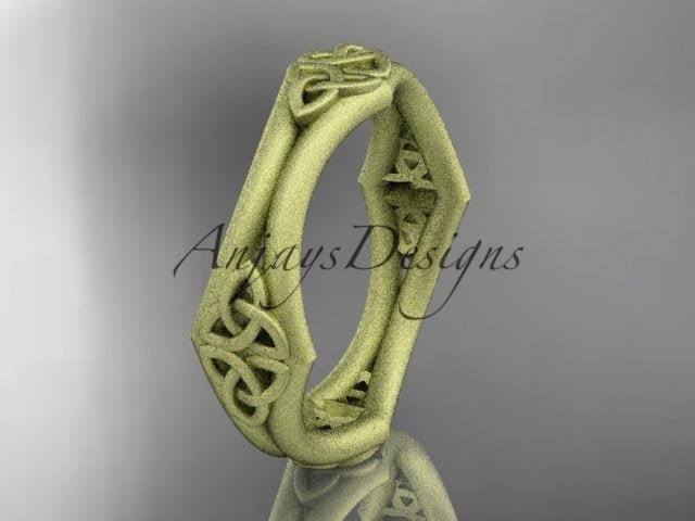 14k-yellow-gold-matte-celtic-knot-wedding-band-angled-view-ct7356gm