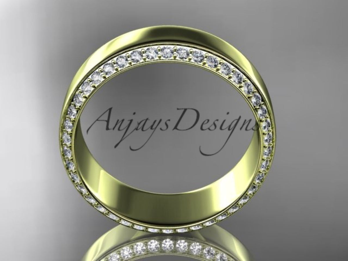 ADLR380B classic white gold diamond band product detail