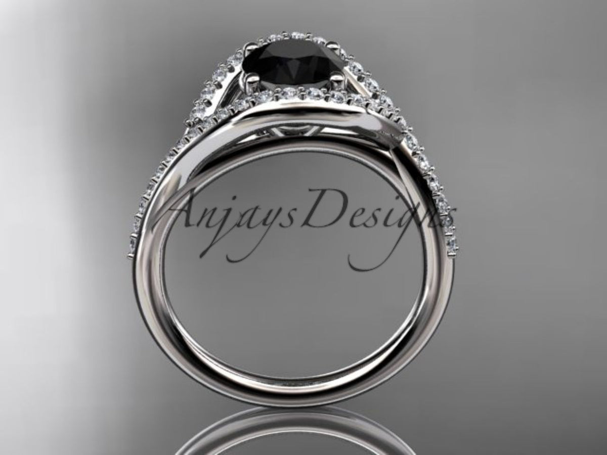 Angled view of the black diamond crossover ring