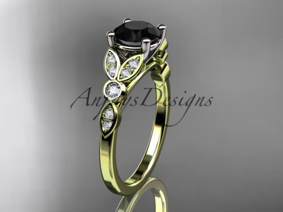 Side profile of the enhanced black diamond ring