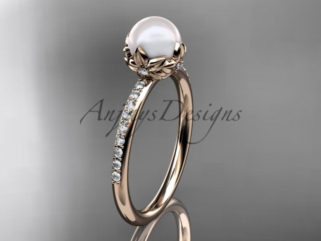 Three-quarter studio angle displaying reflective white gold luster and smooth pearl radiance   