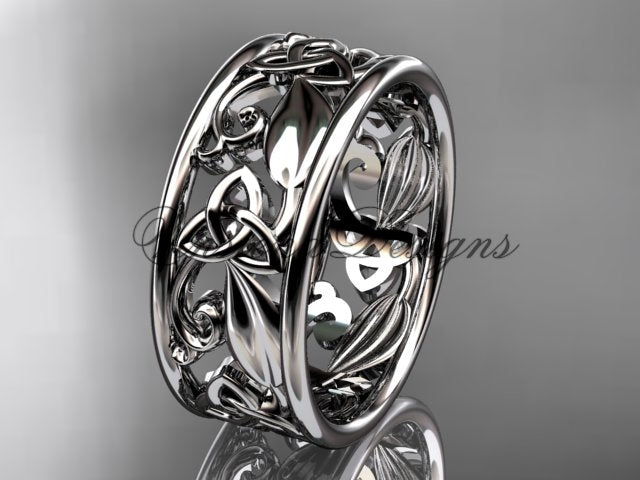 Men's Celtic infinity knot wedding band