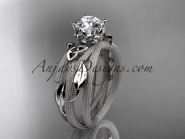 Celtic Knot Irish engagement ring with 1 carat lab grown diamond