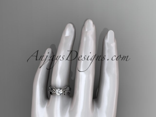 Celtic Knot diamond engagement ring in gold