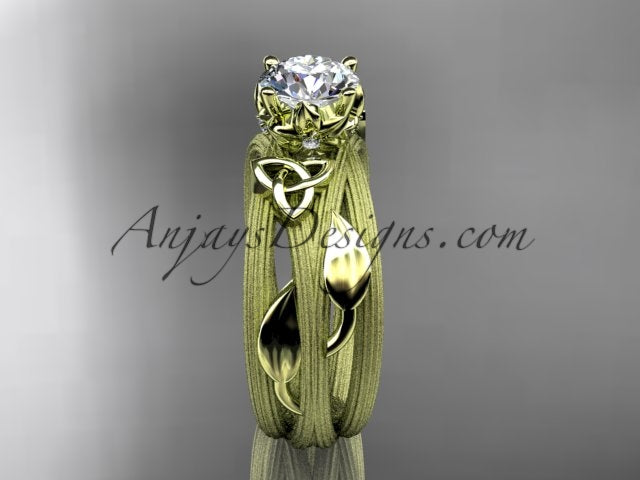 Celtic Knot ring with intricate Irish-inspired band design