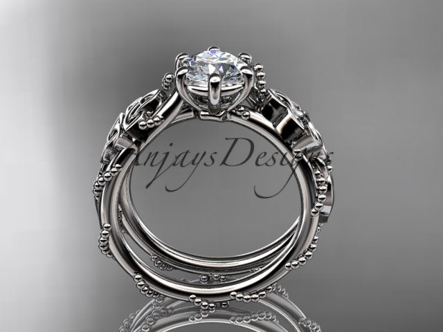 Round D VS1 lab grown diamond Celtic ring