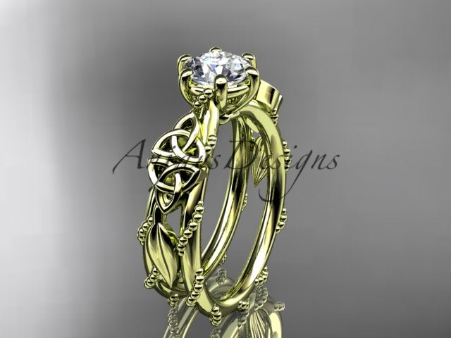 Original Celtic inspired engagement ring design
