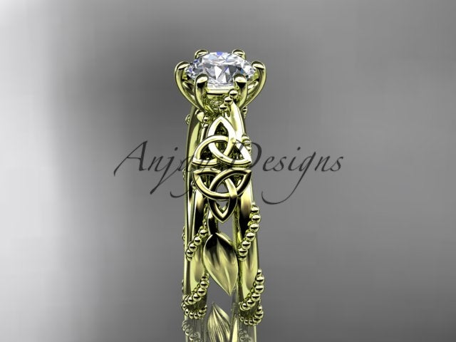 1 carat lab grown diamond engagement ring