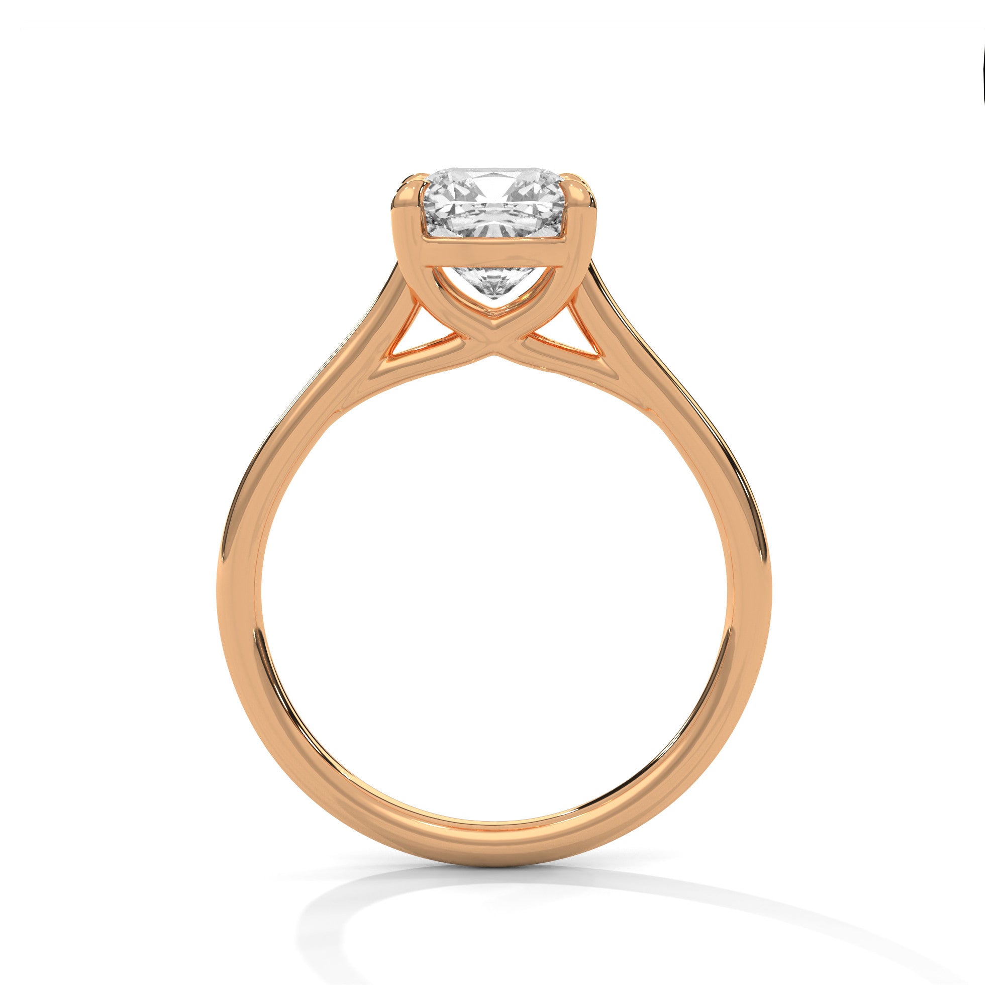 1 Carat Cushion Cut IGI Certified Lab Grown Diamond Solitaire Engagement Ring