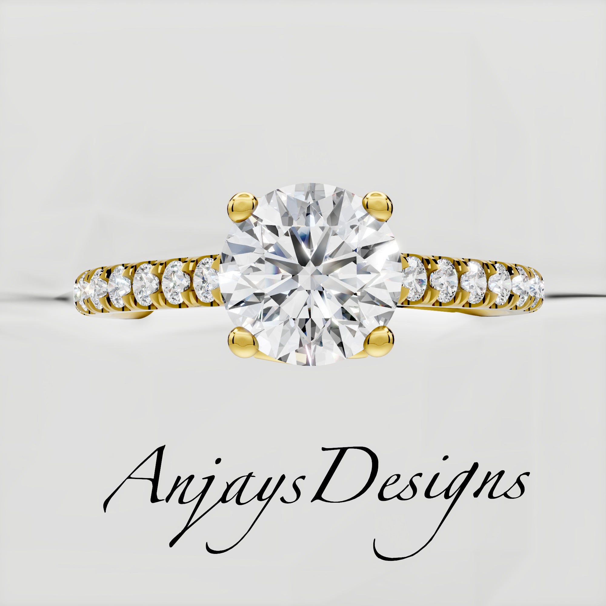 Celtic Trinity Knot Ring 1 Carat IGI Certified Round Lab Grown Diamond Engagement Ring Dainty Minimalist Ring