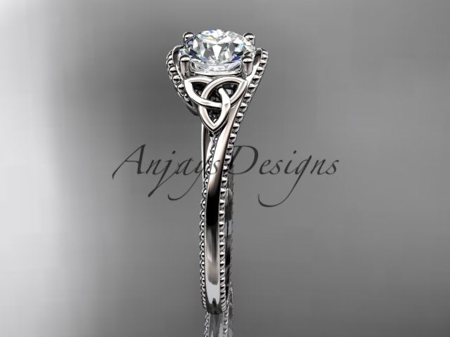 Celtic Dimond Ring Engagement Ring Irish Knot 1 Carat Lab Grown Diamond IGI Certified