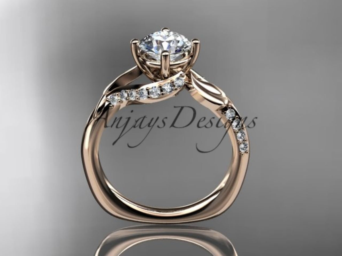 Dimensional proportion view showing slender white gold band width on hand